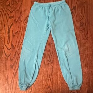 Girls Turquoise Jogger Sweatpants